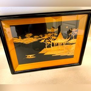 Vintage Japanese Wood Art